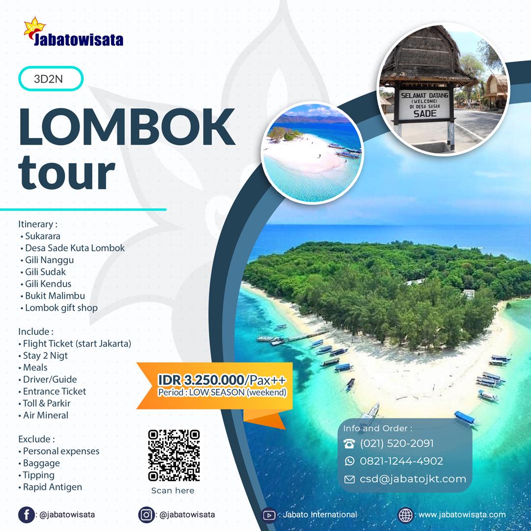 lombok tour package from singapore